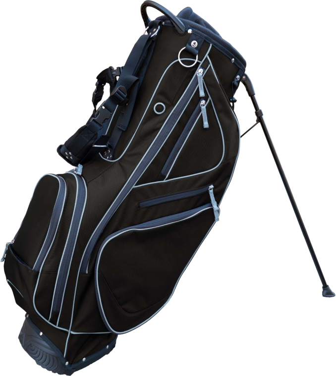 Ballistic Aficionado Stand Bags-Black-Silver