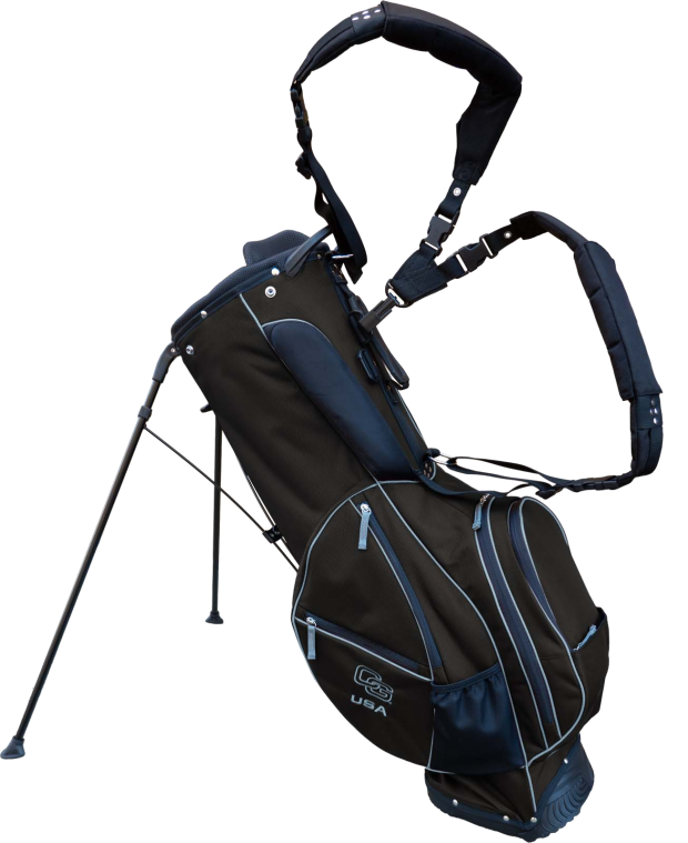 Ballistic Aficionado Stand Bags-Black-Silver