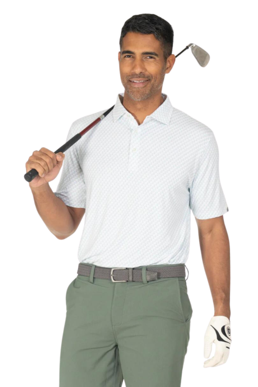 tasc Cloud Polo Fins Print