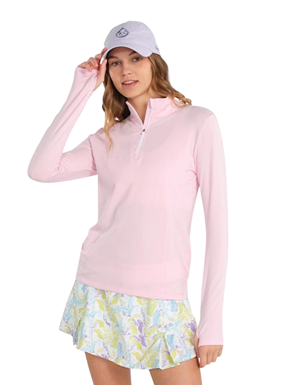 Women's Recess Qtr Zip Powder Pink