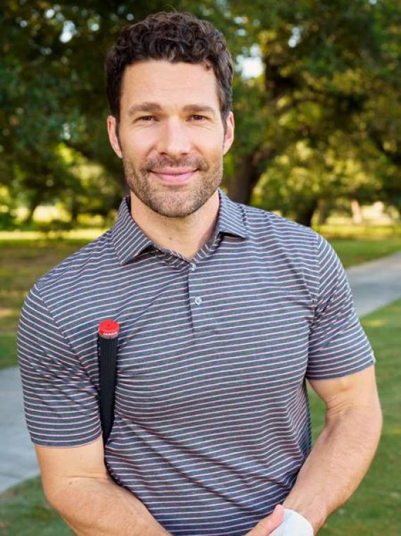 tasc Cloud Lightweight Polo - Brookline Stripe Rose Quartz 