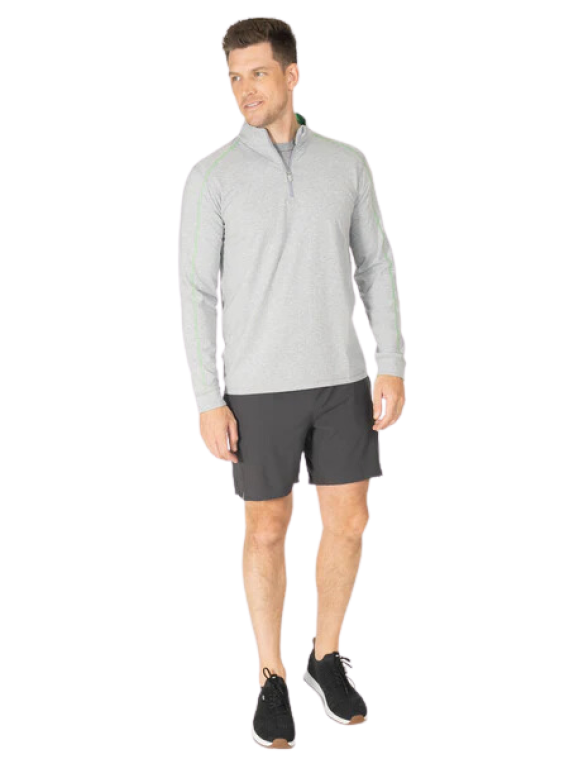 tasc Carrollton Lightweight Quarter Zip Perfect Gray Heather