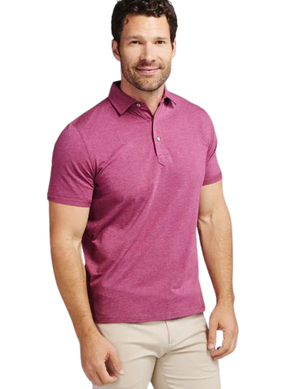 tasc Everywear Polo - Grape Heather