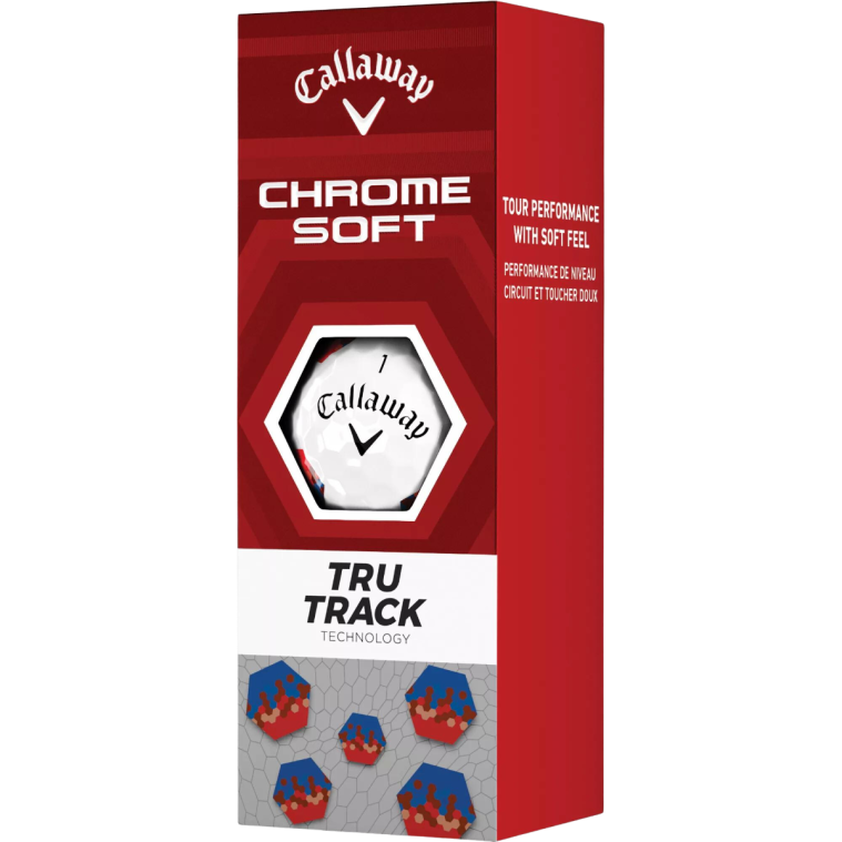 Callaway Chrome Soft Red & Blue TruTrack Golf Balls