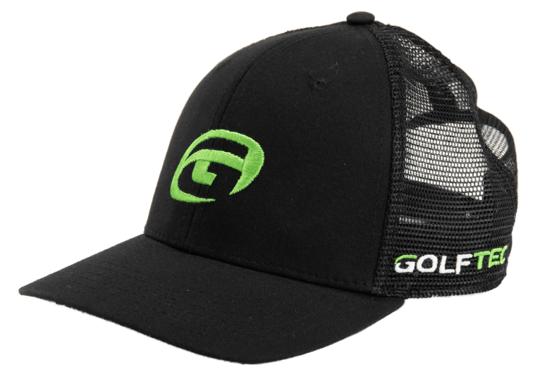 GOLFTEC Cotton Mesh Back Cap-Black