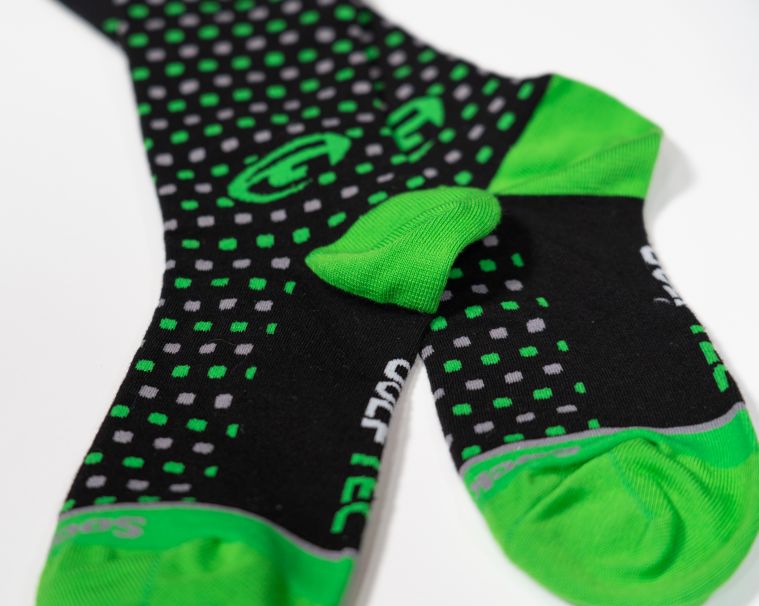 GOLFTEC Logo Socks-Polka dot