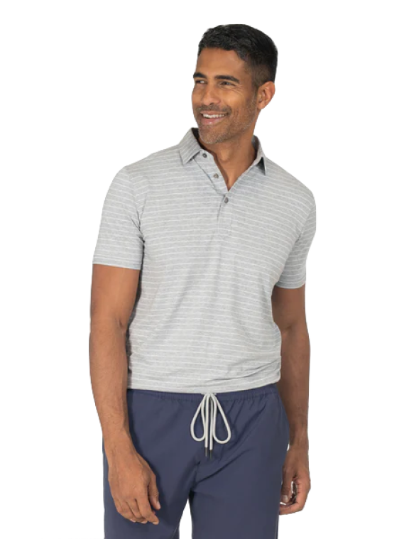 tasc Everywear Polo Tidal Stripe