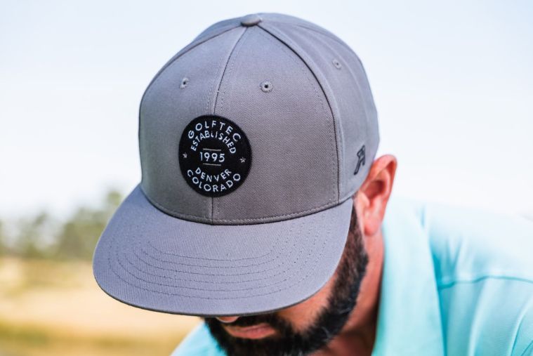Ahead Classic Flat Bill Hat--Gray