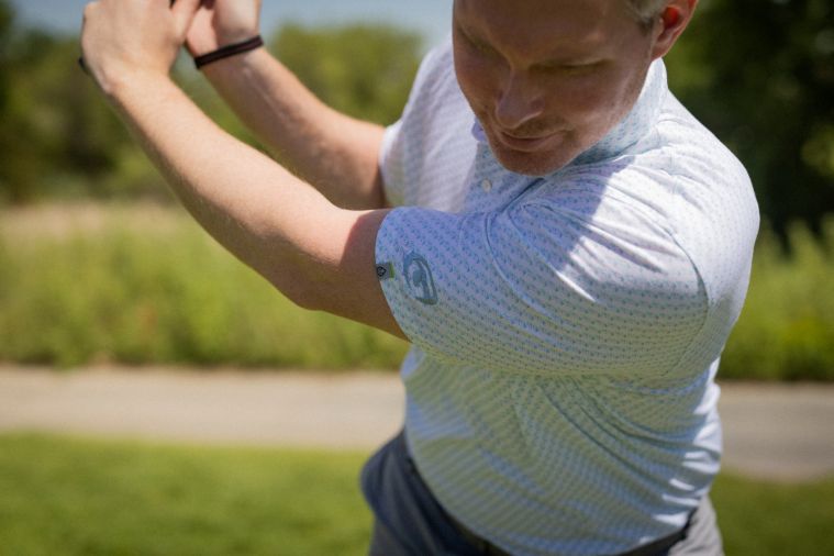 tasc Cloud Polo Fins Print