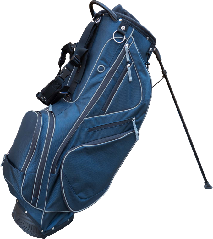 Ballistic Aficionado Stand Bags-Navy-Silver