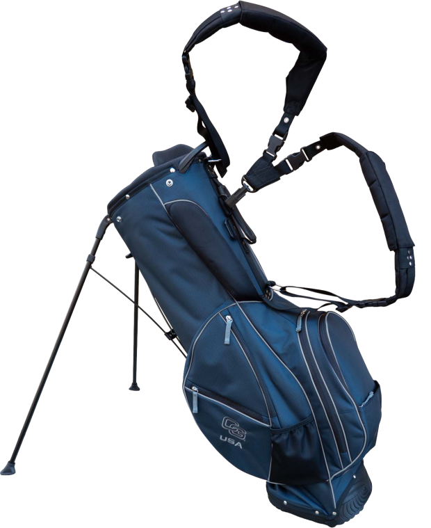 Ballistic Aficionado Stand Bags-Navy-Silver