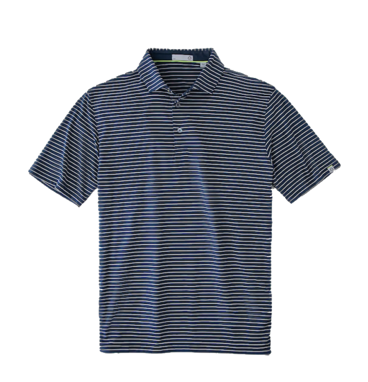 TASC Brookline Stripe Cloud Polo